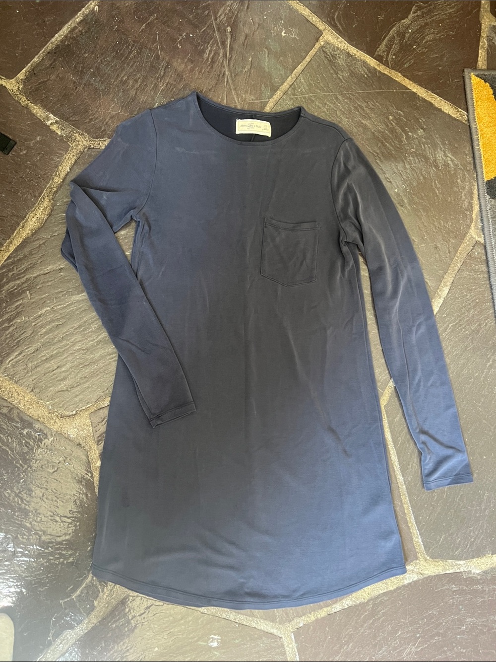 Abercrombie & Fitch Navy Crew Neck long tee/short tshirt dress